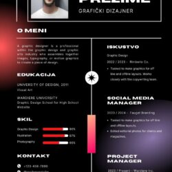 Black Gradient Creative Web Designer Resume